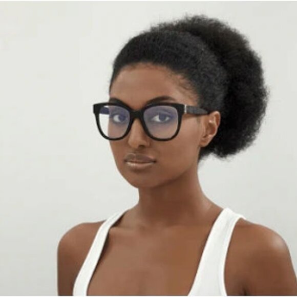 Saint Laurent SLM97 003 Square Eyeglasses - Havana 54mm - Picture 2 of 11